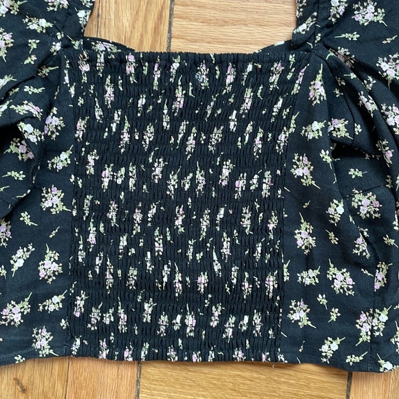 NWT H&M Long Sleeve Crop Top - Picture 6 of 7